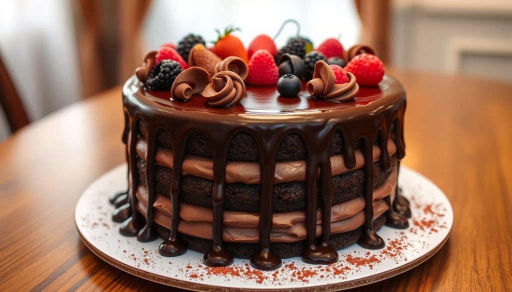 decadent classic chocolate cake