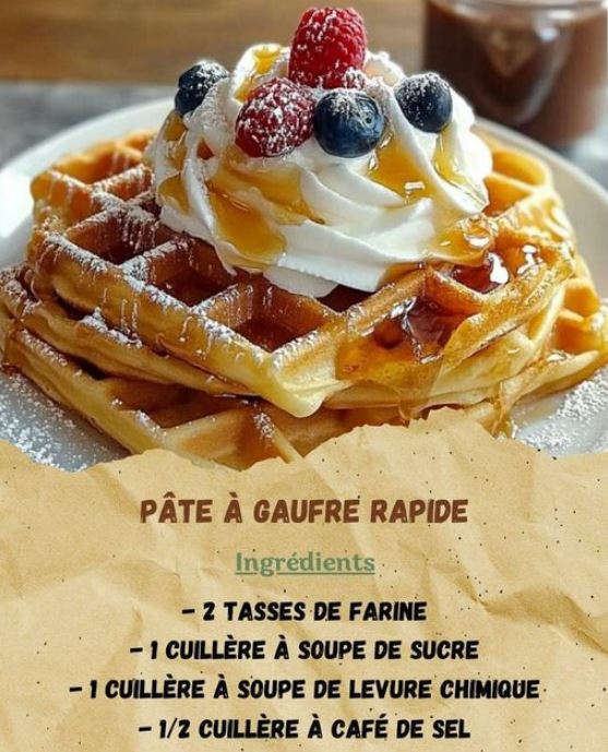 Pâte à Gaufre Rapide